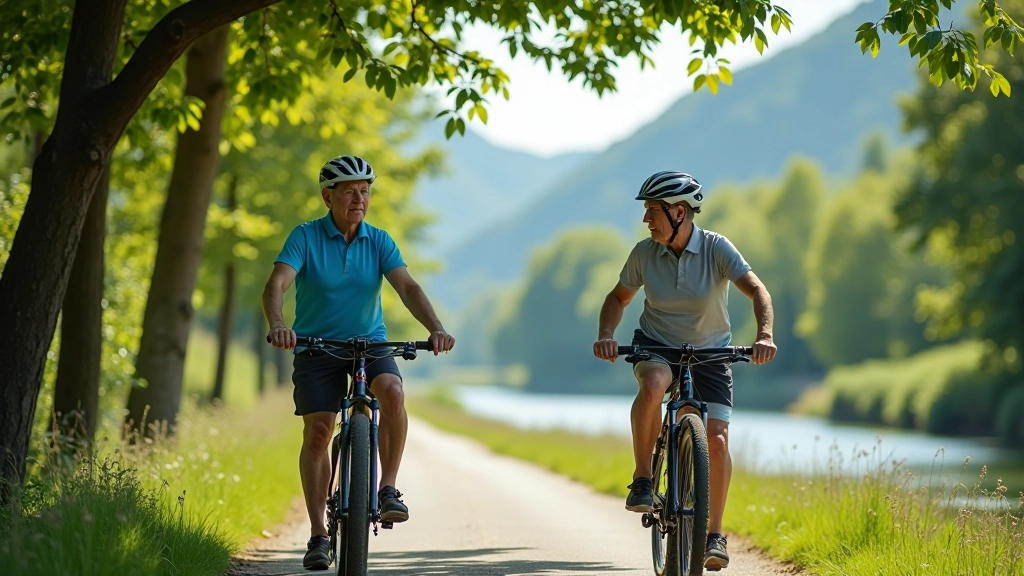 Ciclistas disfrutando de una pausa bajo sombra con el río de fondo en el valle de Loíza